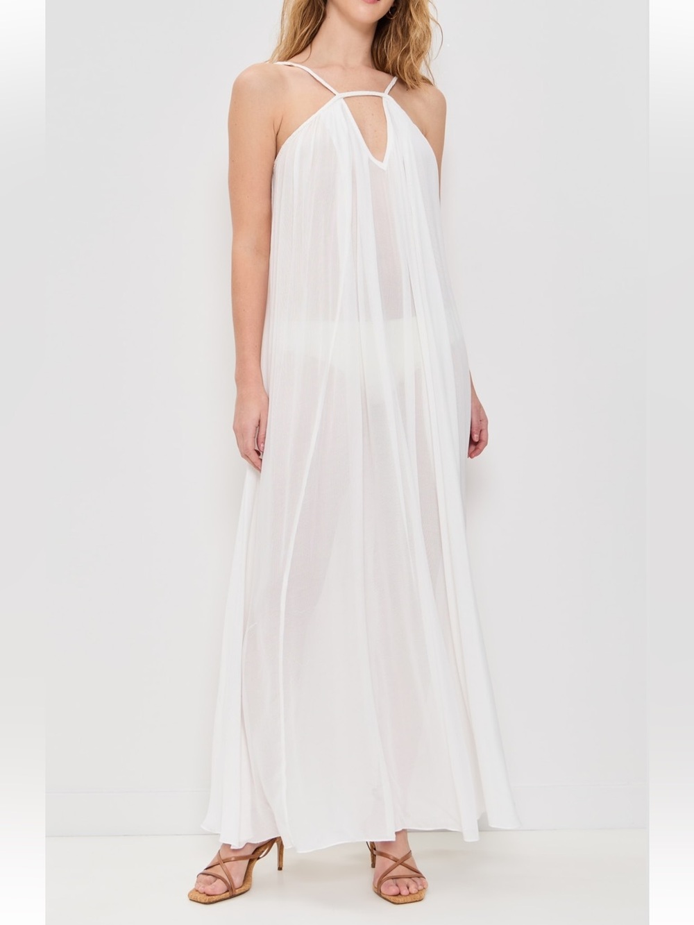 Cult Gaia Loretta Cover Up Maxi Dress XS NWT Off White
